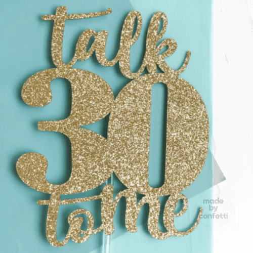 30th Birthday Cake Topper
