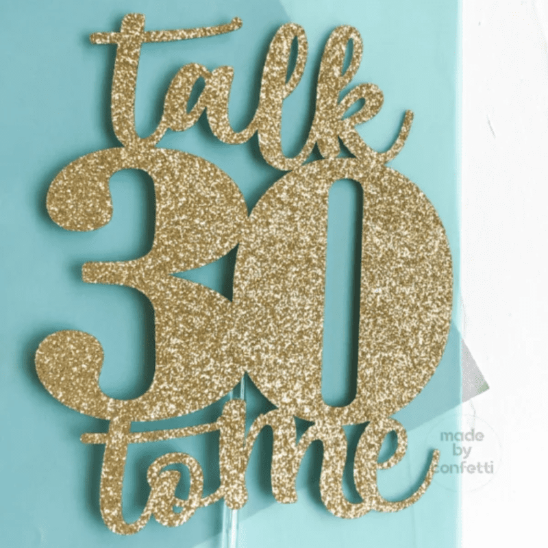 30th Birthday Cake Topper