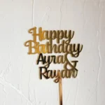 Happy Birthday Name Cake Topper