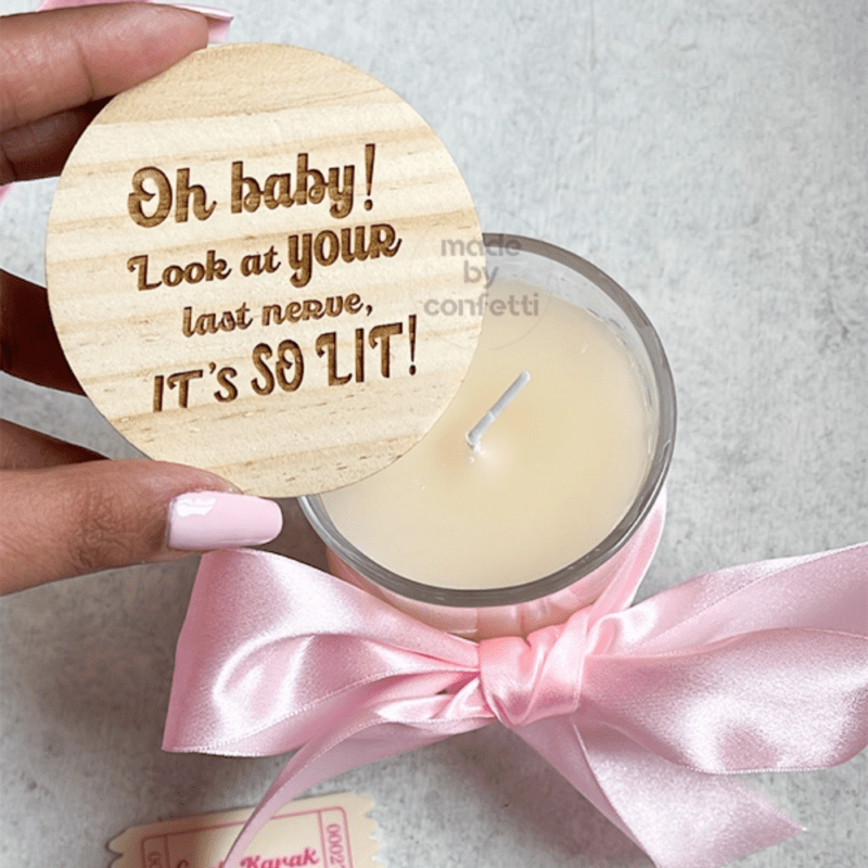 Customised Vanilla Candle