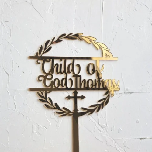 Child of God Holy Communion cake topper