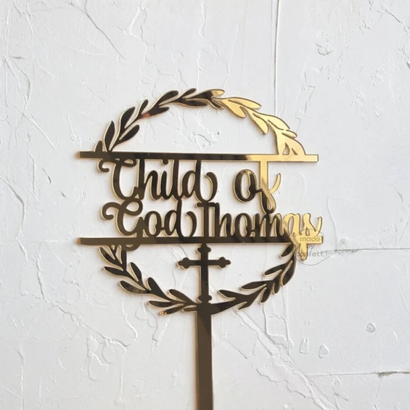 Child of God Holy Communion cake topper