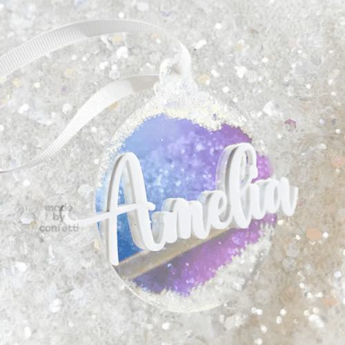 Rainbow Snow Ornament | Christmas