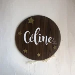 Wooden Wall Name Plate