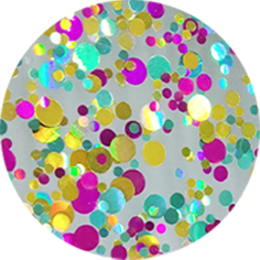 Clear Cool Blue-Pink Dots [+د.إ15.00]