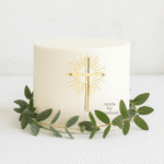 Elegant Holy Communion Cake Badge